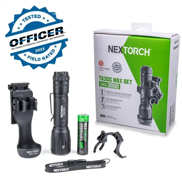 Tactical Kit - Flashlight 3000 Lumens TA30C MAX - NEXTORCH