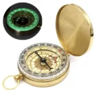 Gold Brass Pocket Compass-2