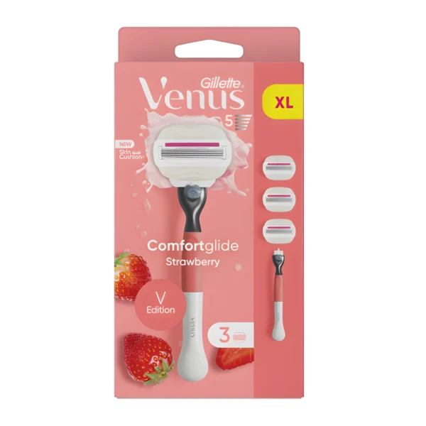 סכין גילוח רב פעמי לנשים Gillette Venus Pro ComfortGlide Strawberry