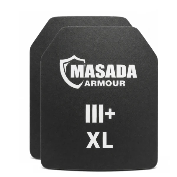 זוג פלטות מיגון רמה 3+ MC מידה XL מבית MASADA