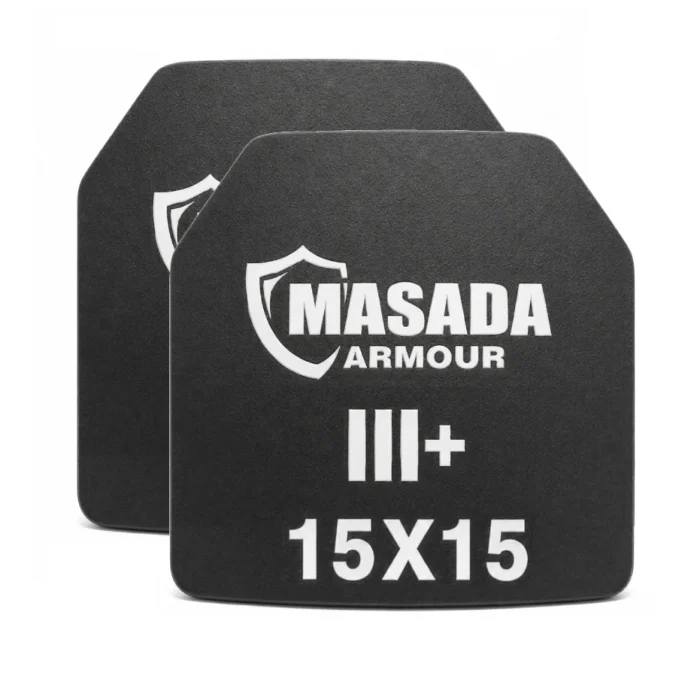 זוג פלטות מיגון צד רמה 3+ מידה 15X15