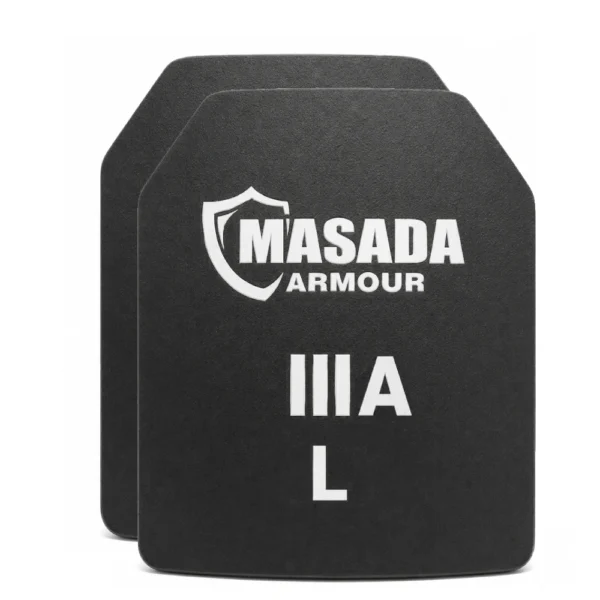 זוג פלטות מיגון רך רמה 3A מידה 25×30 מבית MASADA
