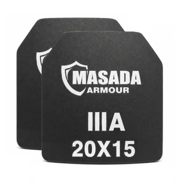 זוג פלטות מיגון רך רמה 3A מידה 15×20 מבית MASADA