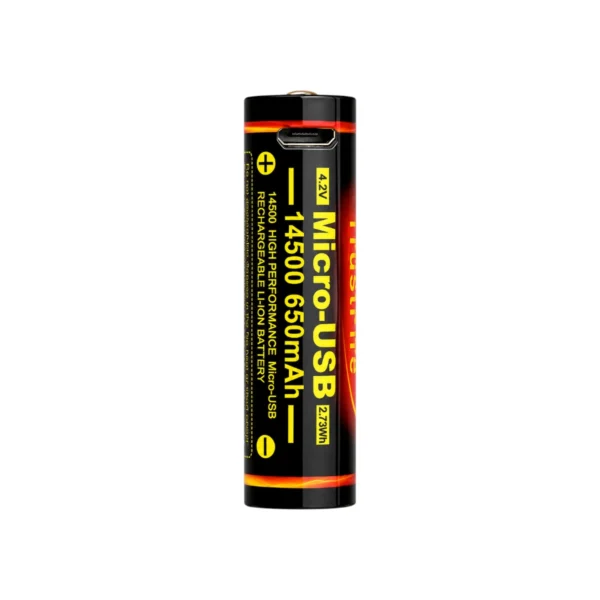 סוללה נטענת TrustFire 14500 650mAh Micro USB