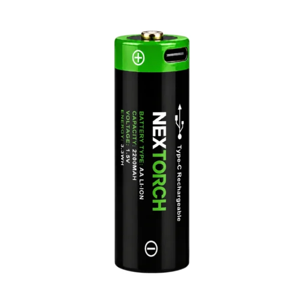 Nextorch AA נטענת 2200mAh USB-C