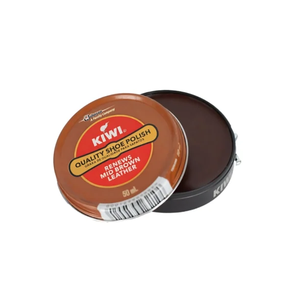 משחת נעליים קטנה צבע חום כהה קיווי 50ml
