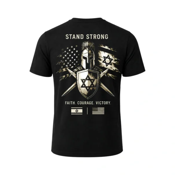 חולצת לוחמים איכותית מנדפת זיעה - STAND STRONG