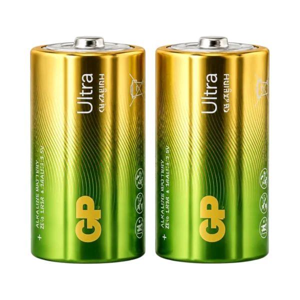 זוג סוללות GP Ultra Alkaline D