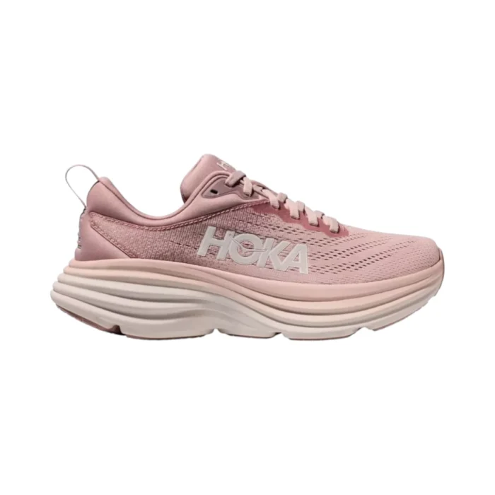 נעלי ריצה לנשים HOKA Bondi 8 בצבע ורוד_פנינה נעלי ריצה לנשים HOKA Bondi 8 בצבע ורוד_פנינה