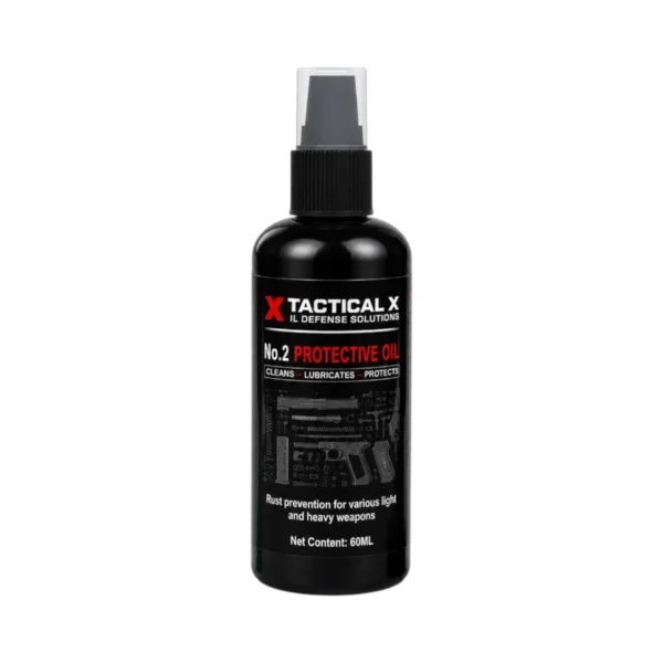 תרסיס שמן סינתטי 60 מ”ל לשימון והגנה על נשק Tactical X No.2‏