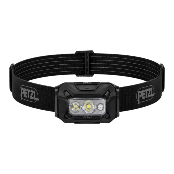 פנס ראש PETZL ARIA 2 RGB עמיד למים, אור לבן וצבעוני
