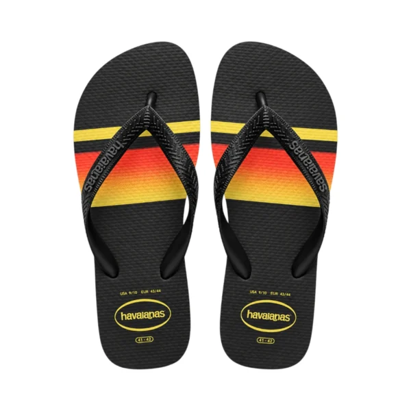 כפכפים הוואינס Havaianas Top Basic בצבע שחור צהוב