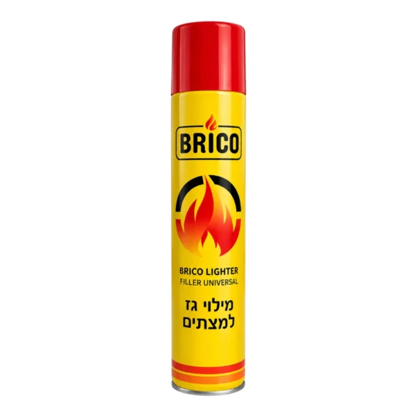 מיכל גז למילוי מצתים 300 מ”ל BRICO
