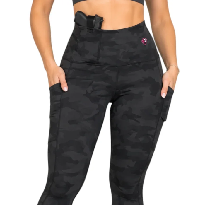 טייץ ארוך מחטב לנשיאה סמויה HER TACTICAL High Waisted Holster Leggings הסוואה
