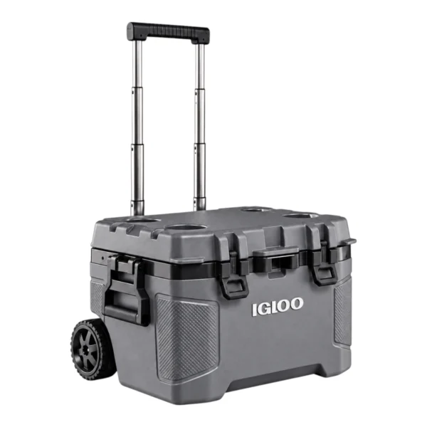 צדנית קשיחה עם גלגלים 49 ליטר Igloo Trailmate אפור קרבון