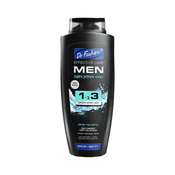 שמפו ותחליב רחצה לגבר ד"ר פישר Dr. Fischer Men Effective Care 700ml