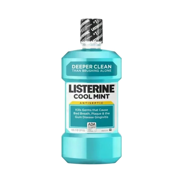 מי פה בניחוח מנטה קרירה ליסטרין Listerine Cool Mint 500ml מארז 6 יחידות