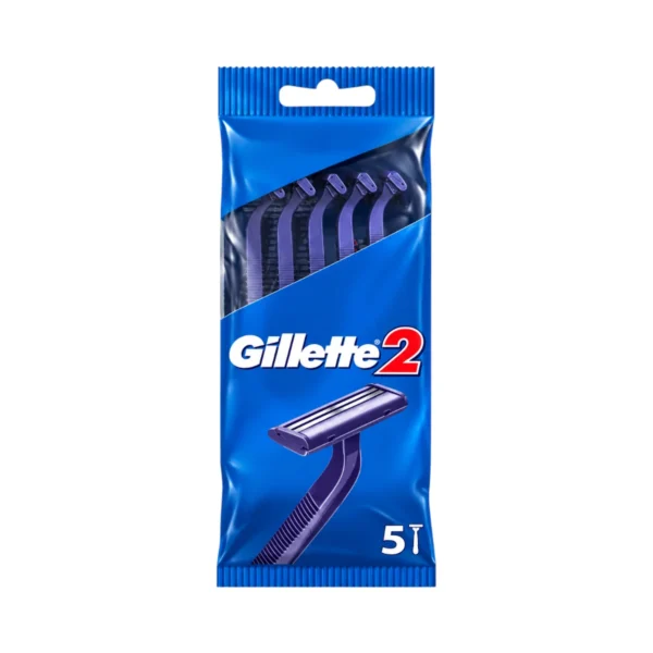 סכיני גילוח חד-פעמיים ג'ילט Gillette מארז 5 יחידות