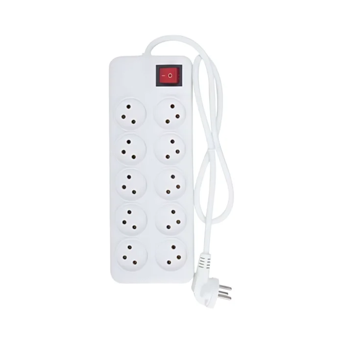 מפצל 8 שקעים עם כבל 1 מטר ומפסק ומפסק 3500W מפצל 8 שקעים עם כבל 1 מטר ומפסק ומפסק 3500W